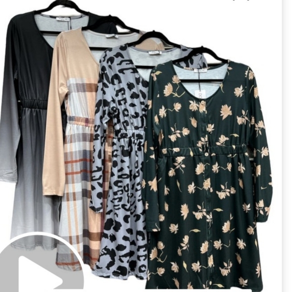 BLACK OMBRE DRESS - Picture 6 of 7